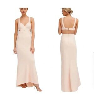Significant other dress Evie Cutout Trumpet Gown in Blush